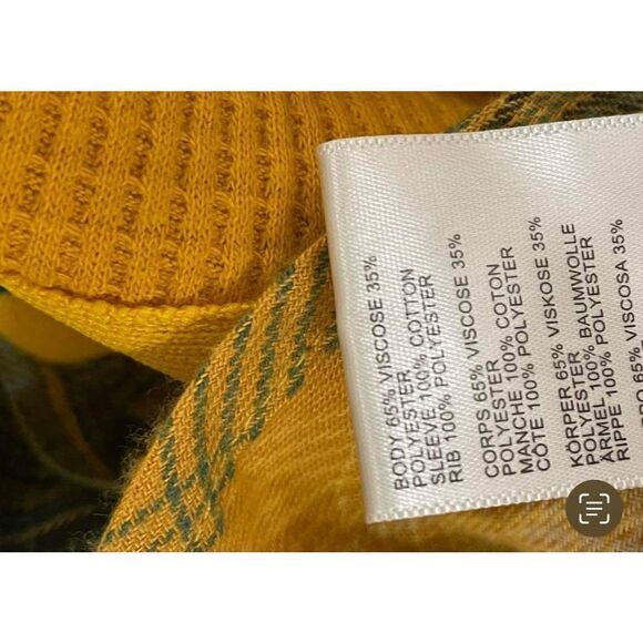 Urban Outfitters BDG Yellow Caleb Sporty Shirt Size M - Picture 8 of 9